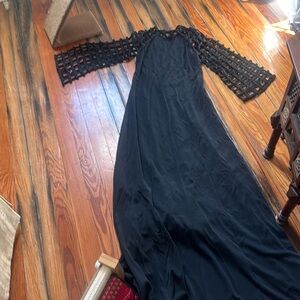 Great black long dress …